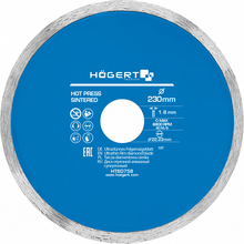 Teemantlõikeketas Hogert HT6D758 Ultrathin, 230 mm