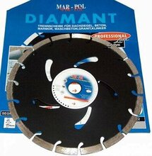 Teemantbetoonilihvketas Mar-Pol Dial Diam, 350 x 25,4 x 10 mm, must