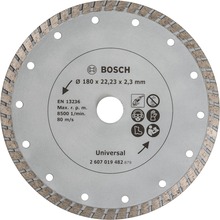 Teemantlõikeketas Bosch 2607019482 Turbo, 180 x 22,23 mm
