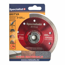 Teemantlõikeketas Specialist+ Britva, 125 x 1,2 x 22 mm, keraamika, kivimass