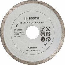 Teemantlõikeketas Bosch 2607019471, 110 mm