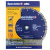 Teemantlõikeketas Specialist+ Premium, 230 x 10 x 22,23 mm, tellistele, betoonile