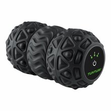 Vibreeriv massaažirull Tunturi Vibrating Duo Roller 14TUSYO072, 16 cm, must