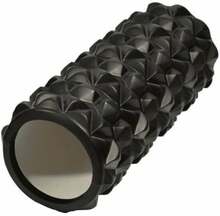 Massaažirull EB FIT Exercise Roller 1027609, 33 cm, must