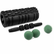 Massaažikomplekt Spokey Mixroll Set SPK-944203, 33 cm, 4 tk, must/roheline