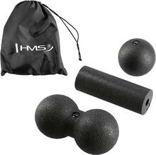 Massaaživahendite komplekt HMS Massage Set FSBM07, 8 cm, must