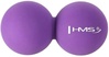 Massaažipall HMS Double Massage Ball BLC02, 6.5 cm, lilla
