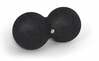 Massaažipall Sissel Myofascia Doubleball, 8x16 cm, must