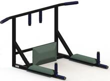 Seinale kinnitatav lõuatõmbekang + rööbaspuud Sanro Pro 3in1, must, kuni 200 kg