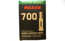 Ratta sisekumm Maxxis Tube Welter Weight 700x33/50C, Auto-SV 48 mm