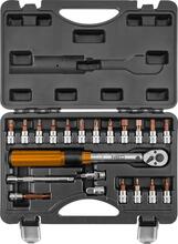 Dünamomeetriline mutrivõti Neo Tools 1/4, 5-25 Nm, 21 tk