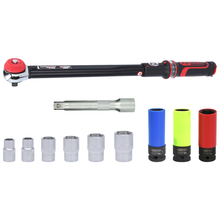 Dünamomeetrilise võtme ja padrunite komplekt KS Tools ERGOTORQUE, 1/2, 20-200 Nm, 11 tk