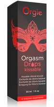 Stimuleeriv huulepalsam Orgie Orgasm Drops Kissable, 30 ml