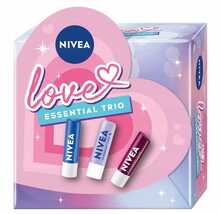 Huulepalsami komplekt Nivea Essential Trio, 3x4,8 g
