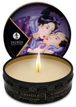Massažiküünal Shunga Mini Caress by Candlelight Exotic Fruits, 30 ml