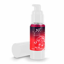 Soojendav massaažiõli Extase Sensual Hot Strawberry, 30 ml