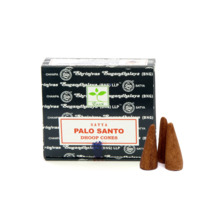 Koonusviirukid Satya, Palo Santo, 12 tk koos alusega