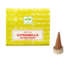 Koonusviirukid Satya, citronella, 12 tk koos alusega