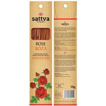 Viirukipulgad Sattva Ayurveda, roosi lõhn, 15 tk