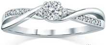 Hõbesõrmus Silvego FNJR085SW Swarovski kristallidega