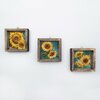 Kolmeosaline dekoratiivne raamitud MDF pilt Wallity Mioli Decor UKZM005, 15 x 15 cm