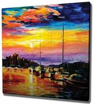 Seinareproduktsioon lõuendil Wallity Mioli Decor KC266, 45 x 45 cm