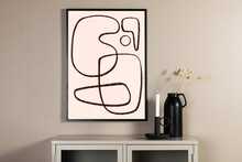 Plakat, Line Art VENTURE DESIGN 30 x 40 cm, valge