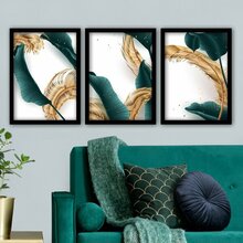 Dekoratiivne raamitud pilt Wallity Mioli Decor 3SC14, 35 x 45 cm, 3 tk