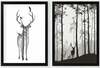 Kaheosaline reproduktsioon Wallity SET083, 34 x 44 cm, 2 tk