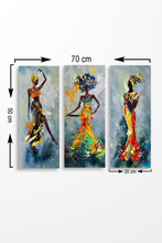 Seinakaunistus Wallity MDF0035, 70 x 50 cm, 3 osa
