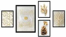 Viieosaline reproduktsioon Wallity Mioli Decor SET131, 24 x 29 cm