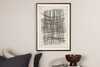 Plakat Linijinis VENTURE DESIGN 70 x 100 cm, beež
