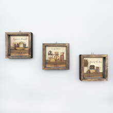 Kolmeosaline reproduktsioon Wallity UKZM004, 15 x 15 cm, 3 tk