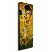 Seinareproduktsioon lõuendil VEGA Gustav Klimt The Kiss, 30 x 80 cm