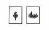Kaheosaline dekoratiivne MDF raamiga pilt Wallity 2PYSCT-002, 36 x 51 cm