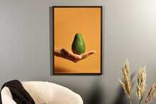 Plakat Venture Design Avokado, 21 x 30 cm, oranž