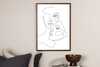 Plakat Veidai VENTURE DESIGN 30 x 40 cm, valge
