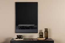Plakat VENTURE DESIGN Juodas Rock“, 30 x 40 cm, must