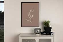 Plakat Silueta VENTURE DESIGN, 50 x 70 cm, pruun