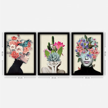 Kolmeosaline reproduktsioon Wallity Mioli Decor 3SC161, 35 x 45 cm