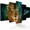 Reproduktsioon Artgeist Gold lion N3668, 100 x 50 cm, 5 osa