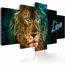 Reproduktsioon Artgeist Gold lion N3668, 100 x 50 cm, 5 osa