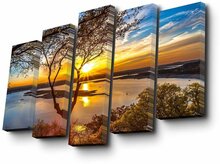 Viieosaline reproduktsioon Wallity Mioli Decor 5PUC-117, 50 x 82 cm