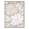 Pilt raamiga Home4you 60 x 80 cm, beežid õied