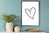 Plakat Venture Design Heart, 70 x 100 cm, valge
