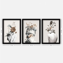 Kolmeosaline reproduktsioon Wallity Mioli Decor 3SC06, 35 x 45 cm
