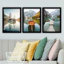 Kolmeosaline reproduktsioon Wallity 3SC18, 35 x 45 cm