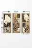 Seinakaunistus Wallity MDF0047, 20 x 50 cm, 3 osa