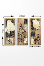 Seinakaunistus Wallity MDF0047, 20 x 50 cm, 3 osa