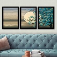 Kolmeosaline reproduktsioon Wallity Mioli Decor 3SC189, 35 x 45 cm